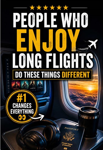 PEOPLE WHO ENJOY LONG FLIGHTS ✈️usually know the best flight hacks before boarding 👀 If you’re searching for things to entertain yourself on a flight, airplane travel hacks, long flight tips, or ways to make flights less boring… this is for you. These flight entertainment ideas make long haul flights feel WAY shorter. ✈️ Best things to do on a plane: 1️⃣ Download Netflix before boardingAirport WiFi is never reliable 2️⃣ Bring a Bluetooth airplane adapterWireless headphones completely change fli