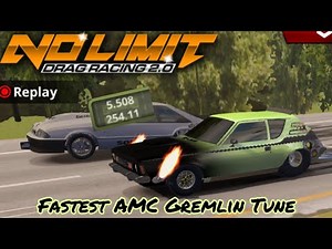 Low 5.5 AMC Gremlin Fastest Tune - No Limit Drag Racing 2