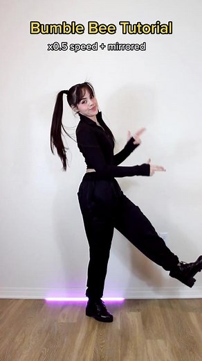 Replying to @aesthetic.pink.cloud Para los que querían tutorial🐝🖤 #bumblebee #bumblebeedance #bumblebeedancechallenge #dancetututorial