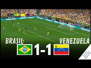 BRASIL vs VENEZUELA [1-1] HIGHLIGHTS • Simulación & Recreación de Video Juego