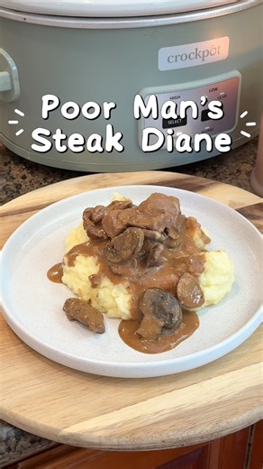 🥩Poor Man’s Steak Diane! Recipe: https://www.themagicalslowcooker.com/poor-mans-steak-diane/ | The Magical Slow Cooker