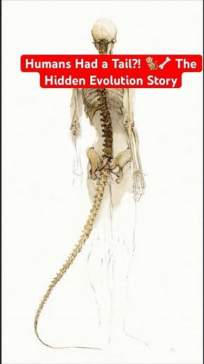 Humans Had a Tail?! 🐒🦴The Hidden Evolution Story #science #tail#body #biology #evolution #tailbone