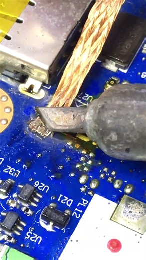 LAPTOP MOTHERBOARD REPAIR 🔧 IC REPLACEMENT MAGIC 👀🔥 #repair #shortsfeed #shortvideo #shorts #daily