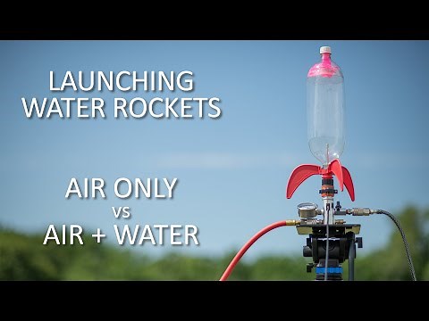 Launching Water Rockets with Air Only vs. Air and Water