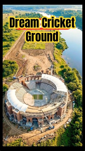 👉 Heritage Riverside Cricket Ground 🏏 #construction #cricket #architecture