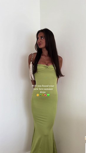 Summer Vibes: Olive Green Bodycon Maxi Dress Try-On | Shein Haul