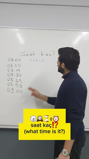 What Time Is It? Turkish Private Lessons