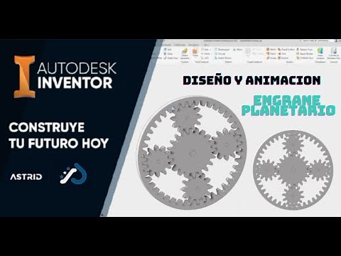 DISEÑO Y ANIMACION DE ENGRANAJES PLANETARIOS | AUTODESK INVENTOR (ENGRANES EPICICLOIDALES)