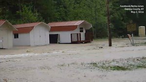 When your road to work turns into a river... A flash flood warning is now in effect for Owsley County, Kentucky due to heavy rains. | Weather Underground