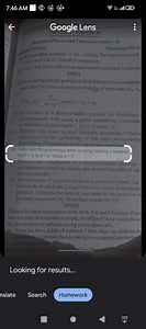 7:46 AM จ 38 Google Lens PHYSICS:PAPER-A (Statistical Physics ... | Filo