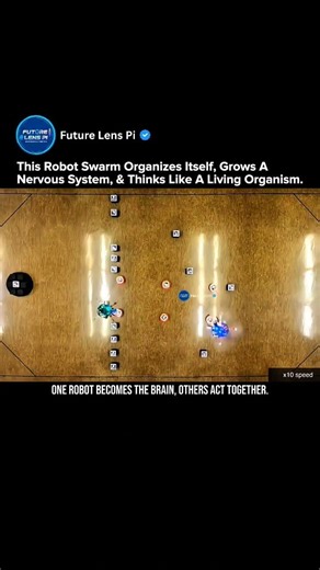 Robots That Build Their Own Nervous System | Self-Organizing Robot Swarms #robot #tech #shorts