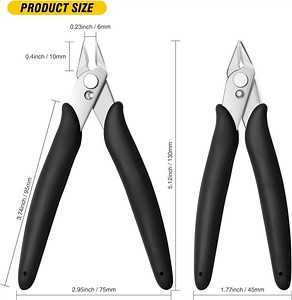 [Hot Item] 5 Inchsmall Wire Cutters Flush Cutters Internal Spring Precision Diagonal Cutting Pliers