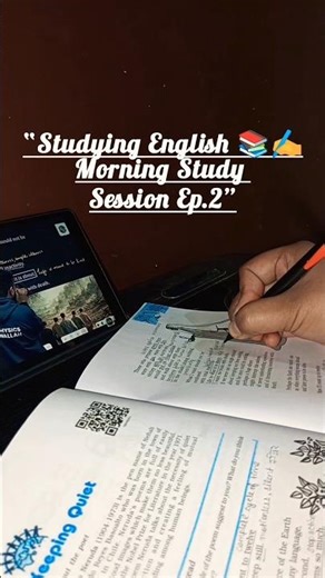 Morning Study Session Ep.2 📚Full study vlog on my channel → go watch! #viralvideo #studyvlog