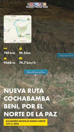Proyecto carretera Cochabamba–Beni: ruta norte por La Paz