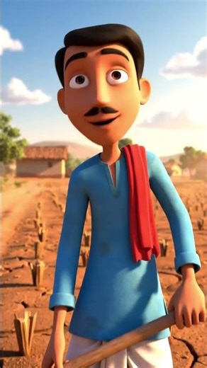 Hardworking Farmer Story | 3D Cartoon Moral Story | Village Story Animation