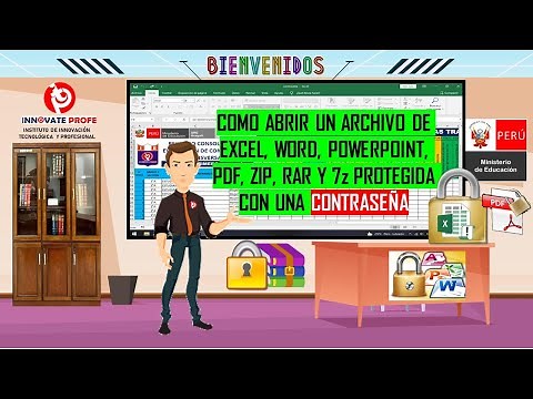 COMO ABRIR UN ARCHIVO DE EXCEL, WORD, POWERPOINT, PDF, ZIP, RAR Y 7z PROTEGIDA CON UNA CONTRASEÑA