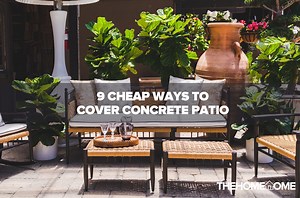 12 Cheap Ways To Cover Concrete Patio (2022) - The Home Tome