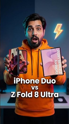 iPhone Duo VS Samsung Z Fold 8 Ultra in 30 Seconds! ⚡ #Shorts