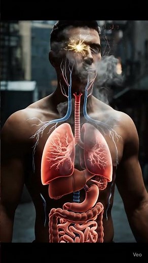 What Happens Inside Your Body After One Puff of a Cigarette 😳💀 | 3D Animation
