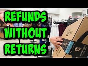 Refunds for items WITHOUT returning them. HUGE FRAUD chance
