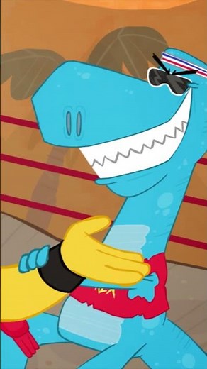 T-Rex wrestling other dinosaurs