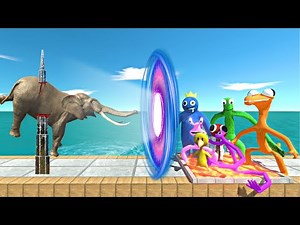 Escape the Spike & Lava Trap Reach the Kaiju Evolution Gate and Battle Rainbow Friends - ARBS