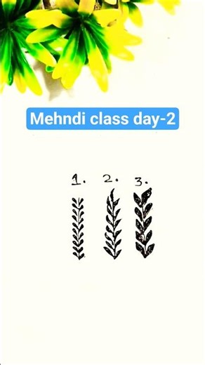mehndi class day-2 easy mehndi tutorial #trending #mehndidesign ##art