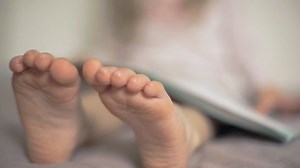 Little Girl Reading Book Sitting Baby Stock Footage Video (100% Royalty-free) 1052554052 | Shutterstock