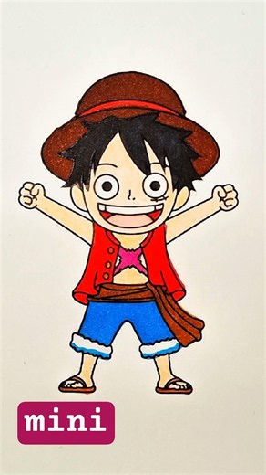 Title: Coloring Monkey D. Luffy from One Piece: Satisfying Chibi Marker ASMR (Art Comes Alive!)