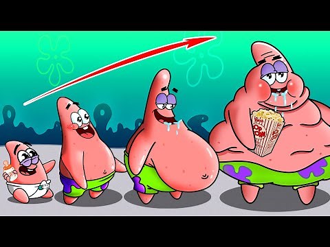 (Animation) Evolution of Fat PATRICK: Skinny to Very Fat | Spongebob Squarepants Animation