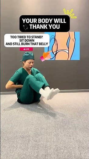 Sit Down, Burn Fat Lose Belly Fat No Gym Needed✅