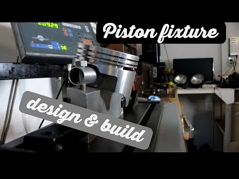 Piston holding fixture (for cutting valve relief)