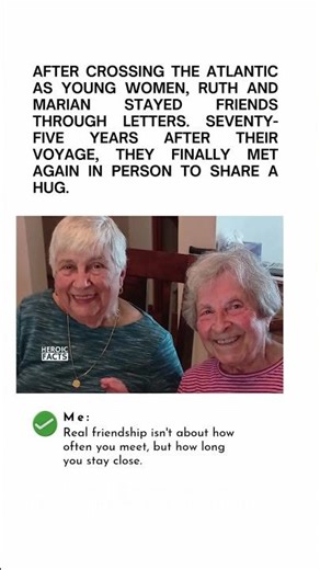 Two Friends Who Met on a Ship in 1947 Finally Reunite Seventy Five Years Later #FriendshipGoals #Reu
