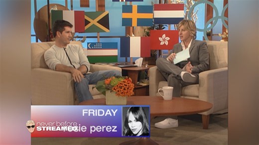 Simon Cowell looked so young when he came on my show in season 4, but wait until you see him at 18. #Season3Rewatch | Ellen DeGeneres