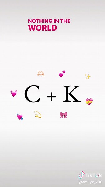 Love Initials C and K Background Ideas