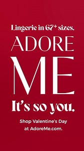 5.5K views · 109 reactions | Valentine's Day lingerie in 67+ sizes. It's so you. ❤️ https://shorturl.at/prCN1 | Adore Me | Facebook