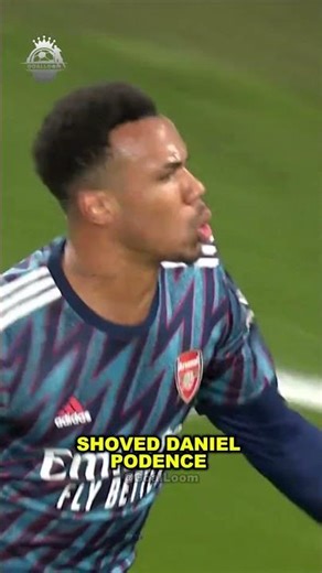 Double yellow card in 5 seconds! Gabriel Martinelli's only career red card!