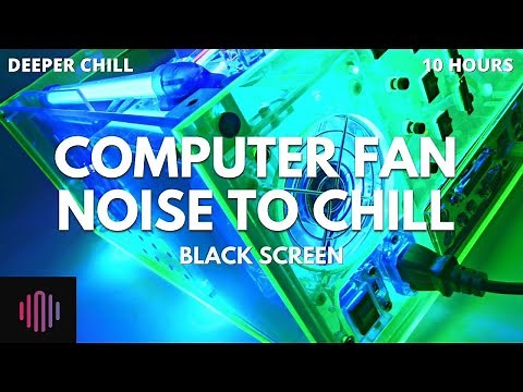 Computer fan noise / Perfect computer fan sound for coding or sleeping / 10 Hours black screen