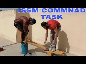 ISSB COMMAND TASK , PHYSICALLY PERFORMED WITH 2 DRUMS AND 2 PLANKS, BEST SUCCESSFUL GUIDLINE EVER .