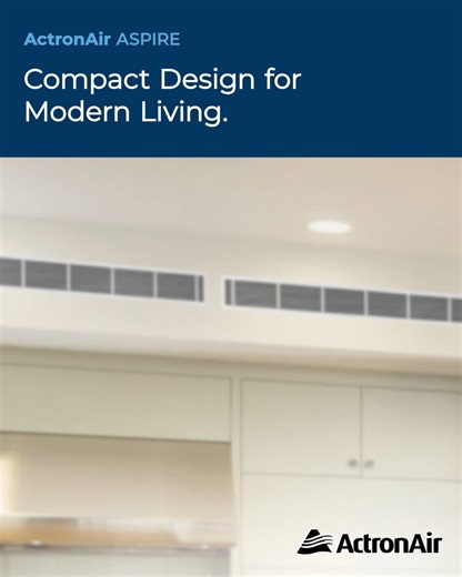 ActronAir | Air Conditioning Designed For Australia on Instagram: "💁 Every home is different and your air con should have a tailored solution. Whether you’re in a modern build, a cosy townhouse, or renovating an older space, ASPIRE’s ultra-slim indoor units are designed to fit where others can’t - into ceilings as low as 245mm. 👌 So, you can enjoy year-round comfort without compromising your design or space. When paired with our ASPIRE Ducted system with the NEXUS Touch Controller, you can spl