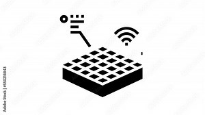 plantation smart farm line icon animation