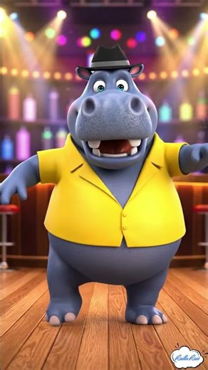Hippo cartoon dance💃🕺💃💃🕺