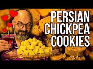 Persian Chickpea Cookies (Noon Nokhodchi) نون نخودچی ایرانی با دستور انگلیسی