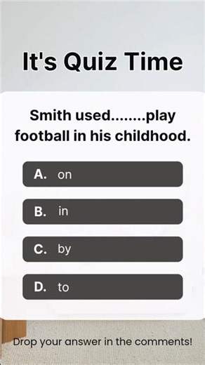 Master the Preposition: English Grammar Quiz! #shorts