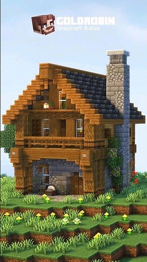 Minecraft Small Cabin 🏡 #minecraft #minecraftbuilding #tutorial #howtobuild