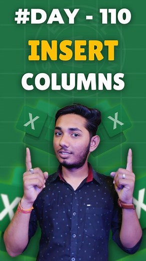 Insert Blank Columns In Excel 🤔 Learn Microsoft Excel while scrolling 😀 Follow:- @excel.solution_ For More Excel Tips and Tricks 👍 �. . . Follow For More Useful Content Like This #excelsolution . . . -------------------------------- Keywords :- Excel, Excel Formula , MS Excel, MS Excel Tips and Tricks, MS Excel Shortcut Keys, Microsoft Excel, MS Excel Training, MS Excel Formulas, Excel Tips, Excel Tricks, Excel Tutorials, Excel Video, Excel Tips Hindi, Productivity, Corporate, Accounting, Fin