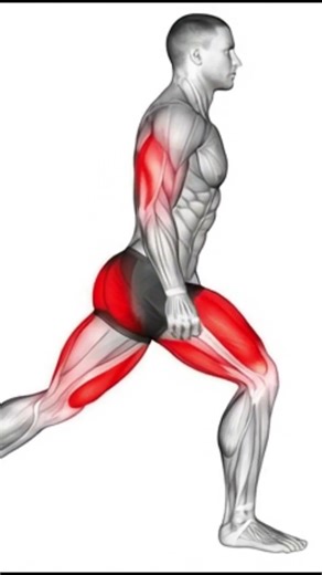 FENTES ALTERNÉES 🔥 Exercice Puissant pour Cuisses & Fessiers | Renforcement Bas du Corps