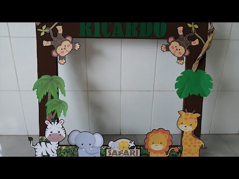 COMO HACER UN MARCO PARA FOTOS DE SAFARI / SAFARI PHOTO FRAME