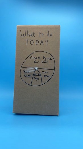 Evan | Adult Fan of Lego on Instagram: "What to do today…clean house for wife, yard work, just relax, build LEGO 🤞 . . . . . I promise whatever the wheel lands on I will do today! . . . . #lego #chores #whattodotoday #wheeloffortune #legofun #legohumor #legoaddict #buildlego #legobuild #cleanhouse #yardwork #relax #legocommunity #afol @lego"