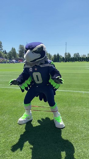 NFL Mascot Leg Day Workout with Blitz the Seahawk